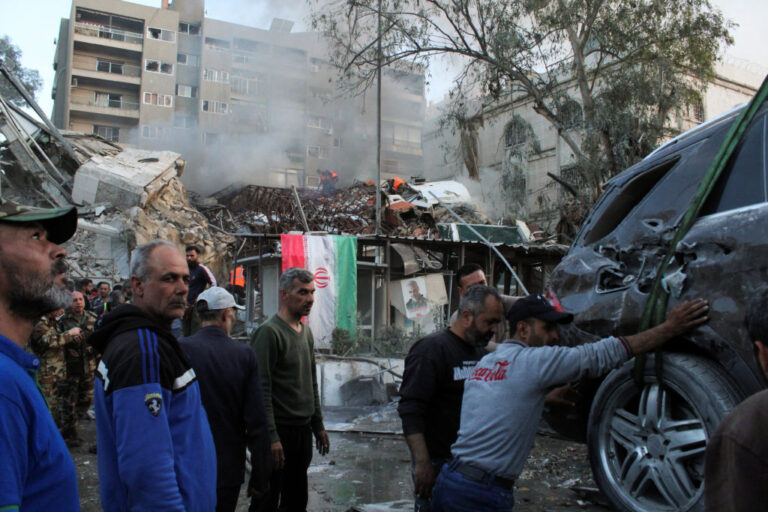 Iranian consulate in Damascus flattened in suspected Israeli air strike